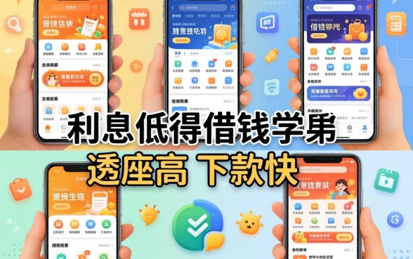 盘点五款利息低得借钱软件，通过率高且下款快