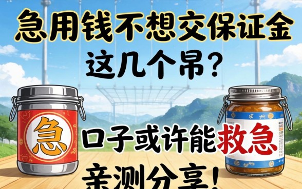 急用钱不想交保证金？这几个口子或许能救急，亲测分享！