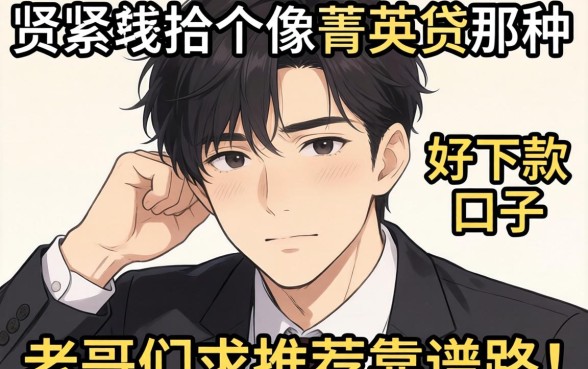 手头紧想找个像菁英贷那种好下款的口子，老哥们求推荐靠谱路子！