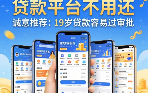 网上哪些贷款平台不用还的，诚意推荐五个19岁贷款容易过审批的软件