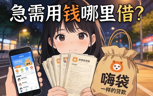 深夜急需用钱哪里借？类似嗨袋一样的贷款软件有哪些靠谱选择？