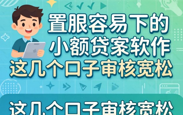 盘点最容易下的小额贷款软件，这几个口子审核宽松