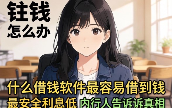 急需用钱怎么办？什么借钱软件最容易借到钱最安全利息低？内行人告诉你真相