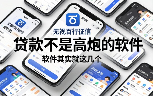 我翻遍了那些无视百行征信的网贷，发现黑白贷款不是高炮的软件其实就这几个