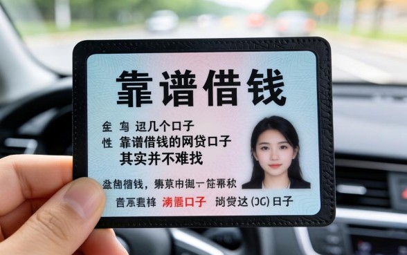 我拿着行驶证试了这几个口子，发现靠谱借钱的网贷口子其实并不难找