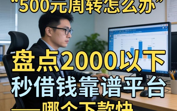 急需500元周转怎么办？盘点2000以下秒借钱靠谱平台，哪个下款快？