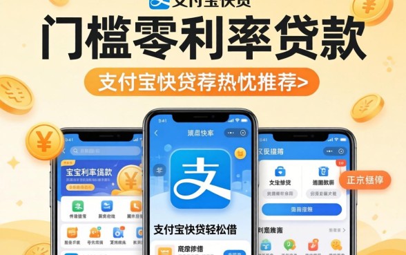 零门槛零利率贷款,热忱推荐五个支付宝快贷轻松借软件