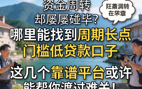 急需资金周转却屡屡碰壁？哪里能找到周期长点门槛低的贷款口子？这几个靠谱平台或许能帮你渡过难关！