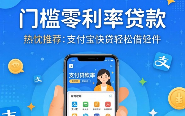 零门槛零利率贷款,热忱推荐五个支付宝快贷轻松借软件