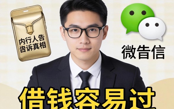 微信有什么借钱比较容易过?内行人告诉你真相