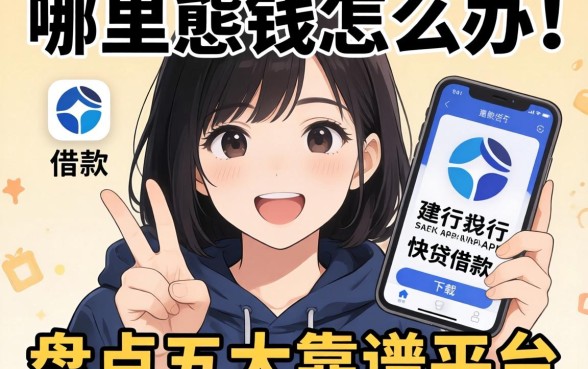 急需用钱怎么办？哪里能找到类似建行快贷借款app下载一样方便的借款软件？盘点五大靠谱平台
