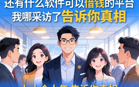 还有什么软件可以借钱的平台有哪些？我采访了几十个人，告诉你真相