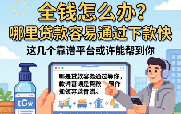 急需用钱怎么办？哪里贷款容易通过下款快？这几个靠谱平台或许能帮到你