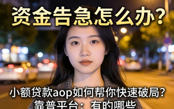 深夜资金告急怎么办？小额贷款aop如何帮你快速破局？靠谱平台有哪些？