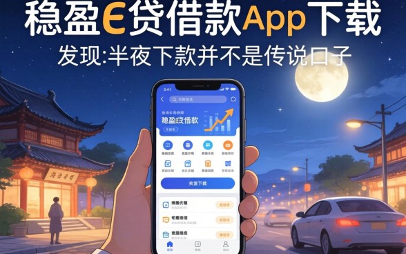 我试了像稳盈e贷借款app下载一样方便的口子，发现半夜下款并不是传说