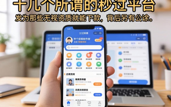 我试了十几个所谓的秒过平台，发现那些无视资质就能下款的app背后另有玄机