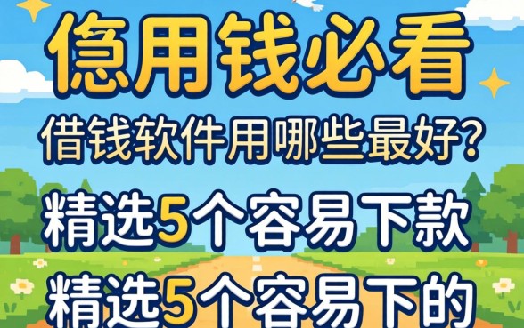 急用钱必看：借钱软件用哪些最好？精选5个容易下款的