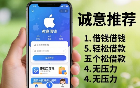 苹果手机什么软件可以借钱，诚意推荐五个轻松借款无压力app