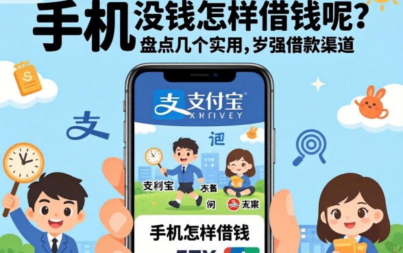 支付宝手机没钱怎样借钱呢？盘点几个实用的借款渠道