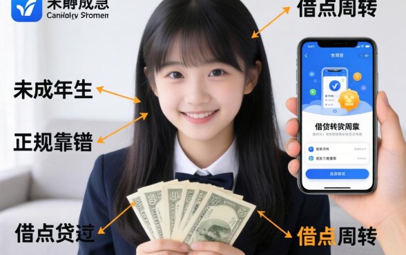 急急急！我是未成年学生想借点钱周转，有哪些正规靠谱的贷款软件能通过啊？