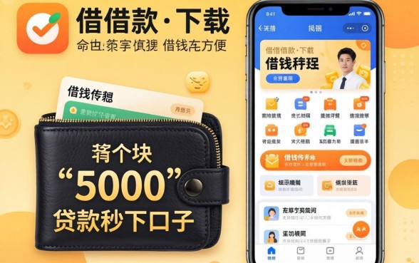 类似易借钱包借款app下载一样方便的借钱软件，概括5个5000块贷款秒下口子