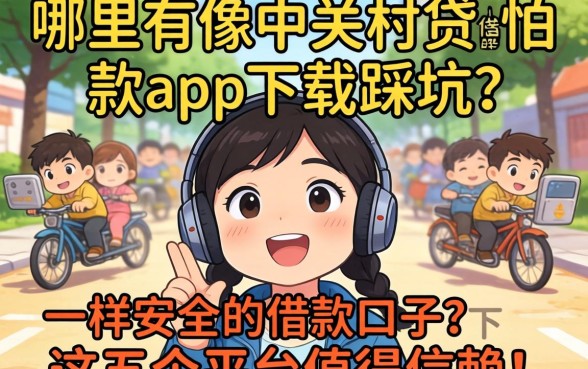 急需用钱却怕踩坑？哪里有像中关村贷借款app下载一样安全的借款口子？这五个平台值得信赖！