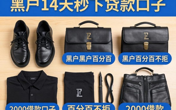 黑户14天秒下贷款口子,整理五个黑户百分百不拒的2000借款口子