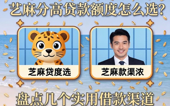 芝麻分高贷款额度怎么选？盘点几个实用借款渠道