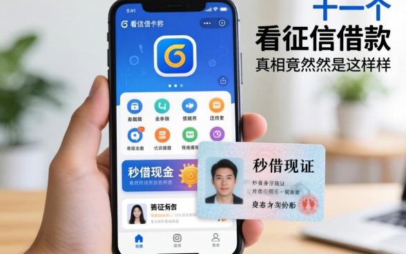 我试了十几个所谓不看征信的借款软件，发现手机身份证秒借现金的真相竟然是这样
