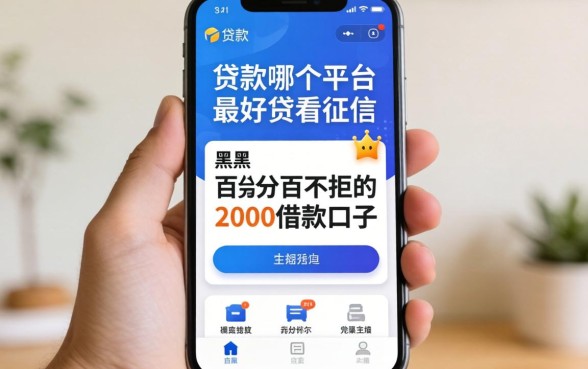 我试了手机上贷款哪个平台最好贷不看征信的黑户百分百不拒的2000借款口子，结果和我想的完全不一样