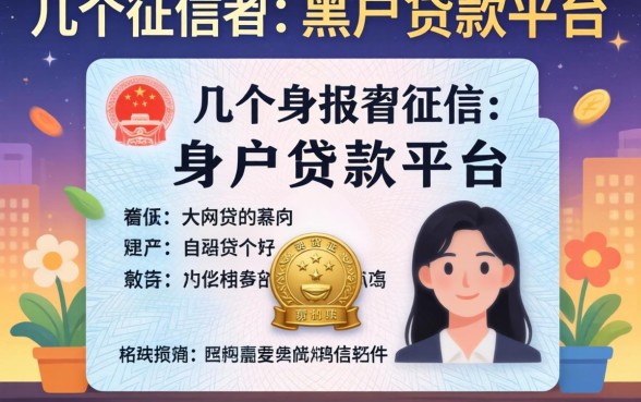 我试了几个身份证征信黑户贷款平台，发现不看负债的网贷软件根本不是你想的那样