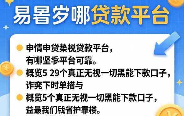 容易申请的贷款平台有哪些平台可靠，概览5个真正无视一切黑能下款口子
