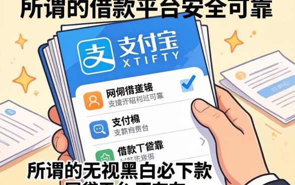 我翻遍了支付宝里有哪些借款平台安全可靠,发现所谓的无视黑白必下款的网贷平台根本不存在