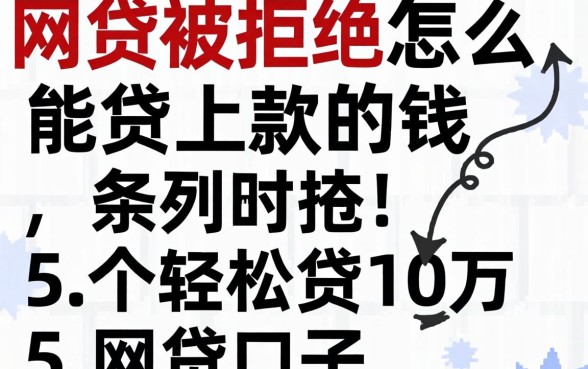 网贷被拒怎么能贷上款的钱，条列5个轻松贷10万的口子