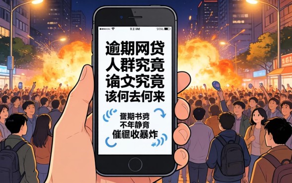 深夜手机为何不再静音？面对催收轰炸，大量逾期网贷人群究竟该何去何从？