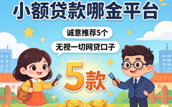 想小额贷款哪个平台好下款，诚意推荐5个无视一切的网贷口子