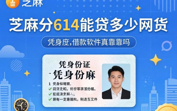 芝麻分614能贷多少网贷，凭身份证借款的软件真的靠谱吗