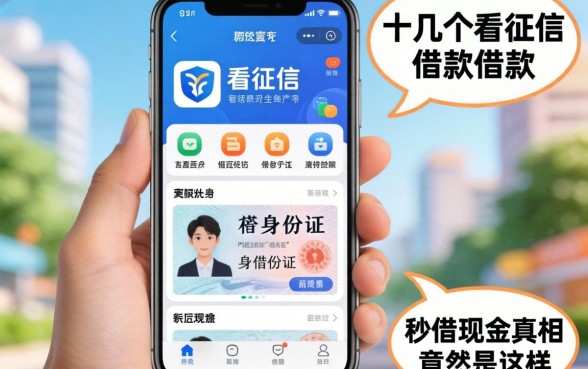 我试了十几个所谓不看征信的借款软件，发现手机身份证秒借现金的真相竟然是这样