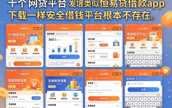 我试了十几个网贷平台,发现类似恒易贷借款app下载一样安全的借钱平台根本不存在