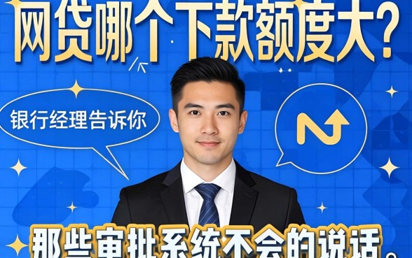 网贷哪个下款额度大?银行经理告诉你那些审批系统不会说的话