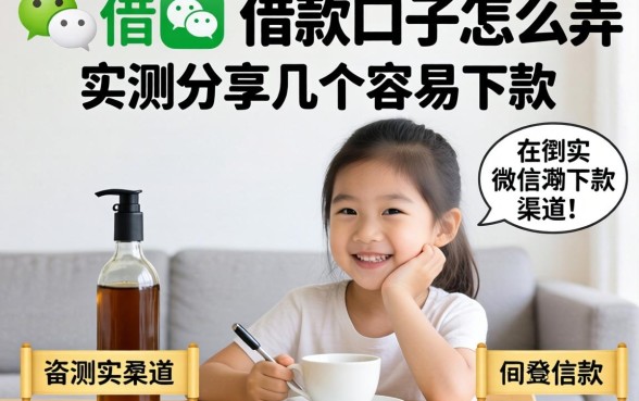 微信的借款口子怎么弄？实测分享几个容易下款的渠道