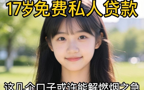 揭秘17岁免费私人贷款，这几个口子或许能解燃眉之急