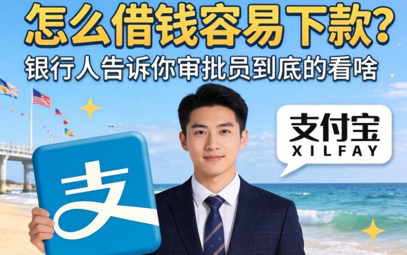 支付宝怎么借钱容易下款？银行人告诉你审批员到底在看啥