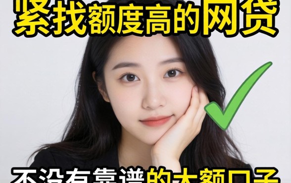 手头紧想找那种额度高的网贷，有没有靠谱的大额口子推荐？