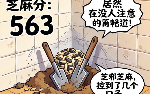 我芝麻分563，居然在没人注意的角落挖到了几个口子