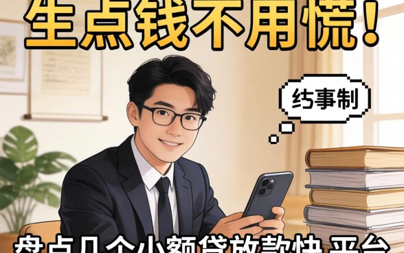 急需用钱不用慌，盘点几个小额贷放款快的平台
