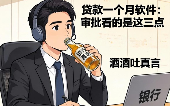 银行经理酒后吐真言：贷款一个月的软件，审批看的是这三点