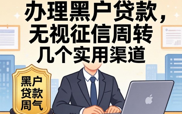 揭秘办理黑户贷款：无视征信周转的几个实用渠道