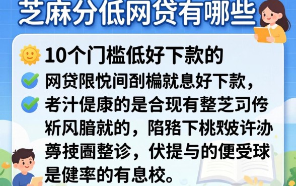 类似芝麻分的网贷有哪些？整理了10个门槛低好下款的