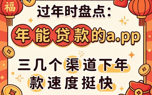 过年能贷款的app盘点：这几个渠道下款速度挺快